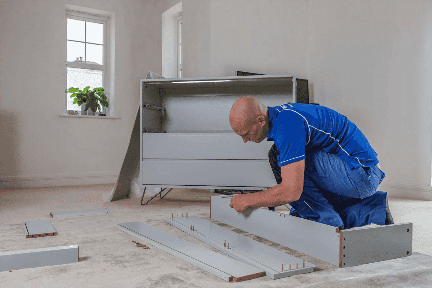 Rack/cabinet/table assembly